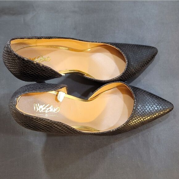 MOSSIMO FAUX SNAKESKIN POINTED TOE D'ORSAY SLIP-ON PUMP - Picture 9 of 15